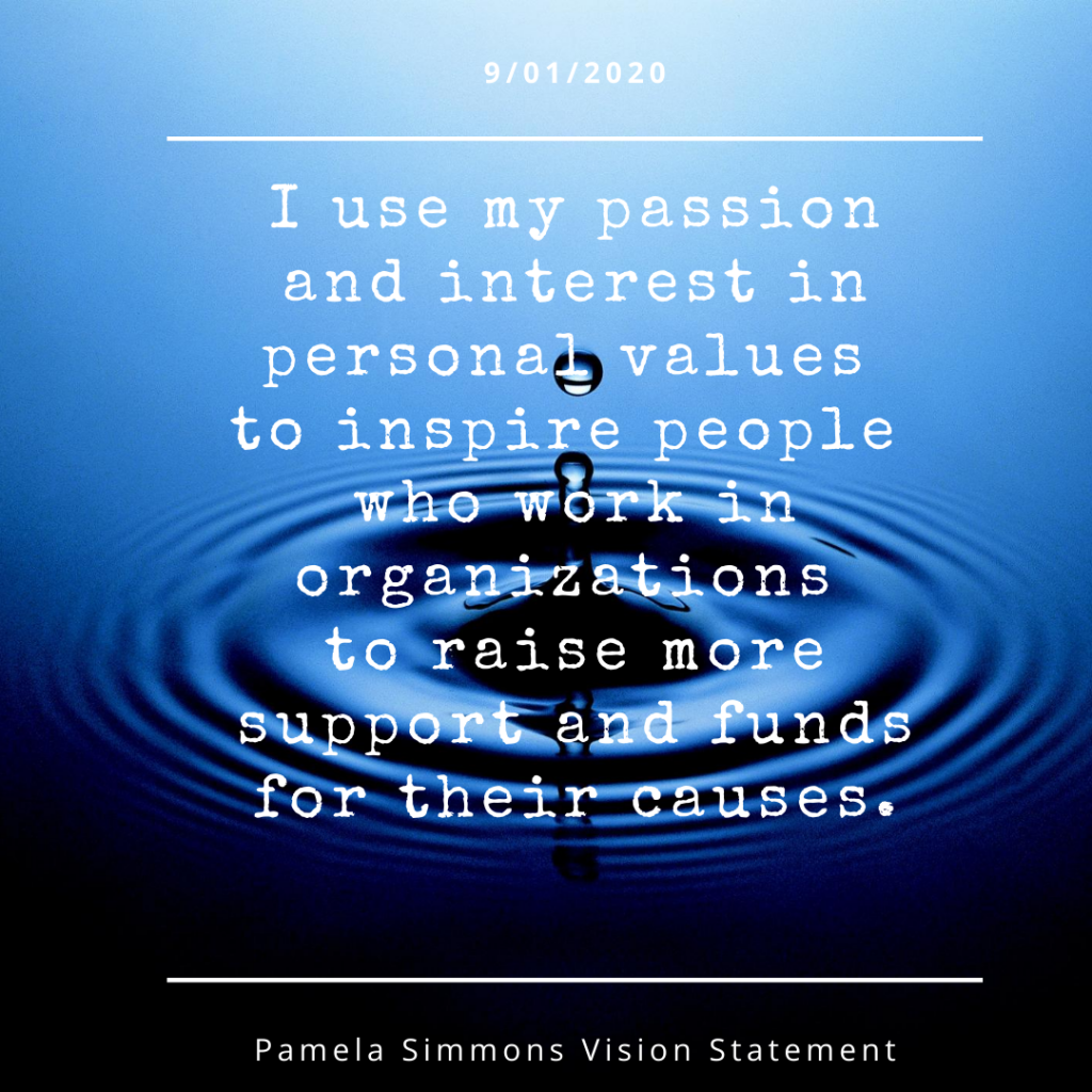 image of pamela simmons personal vision statement